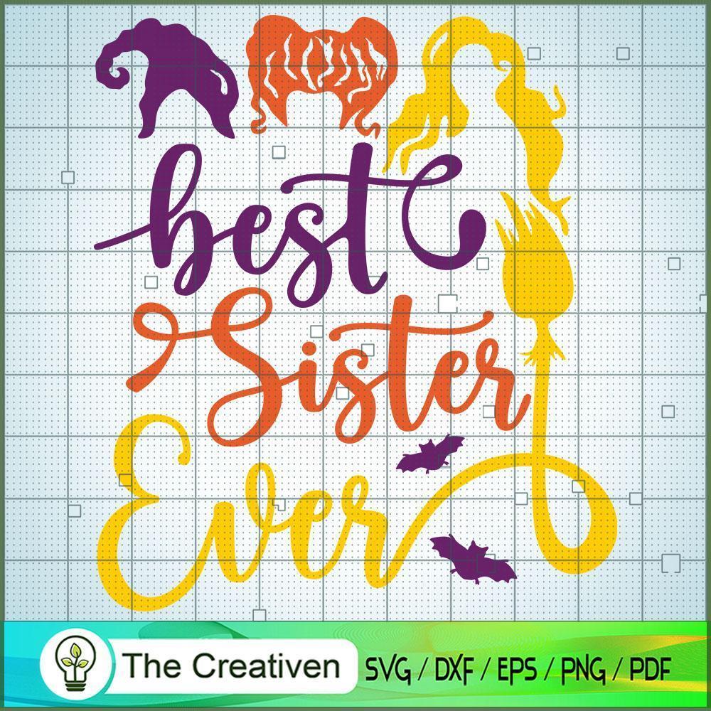 Best Sister Witches Ever SVG Cut File for Cricut & Silhouette 1 Best Sister Witches Ever SVG Cut File for Cricut & Silhouette
