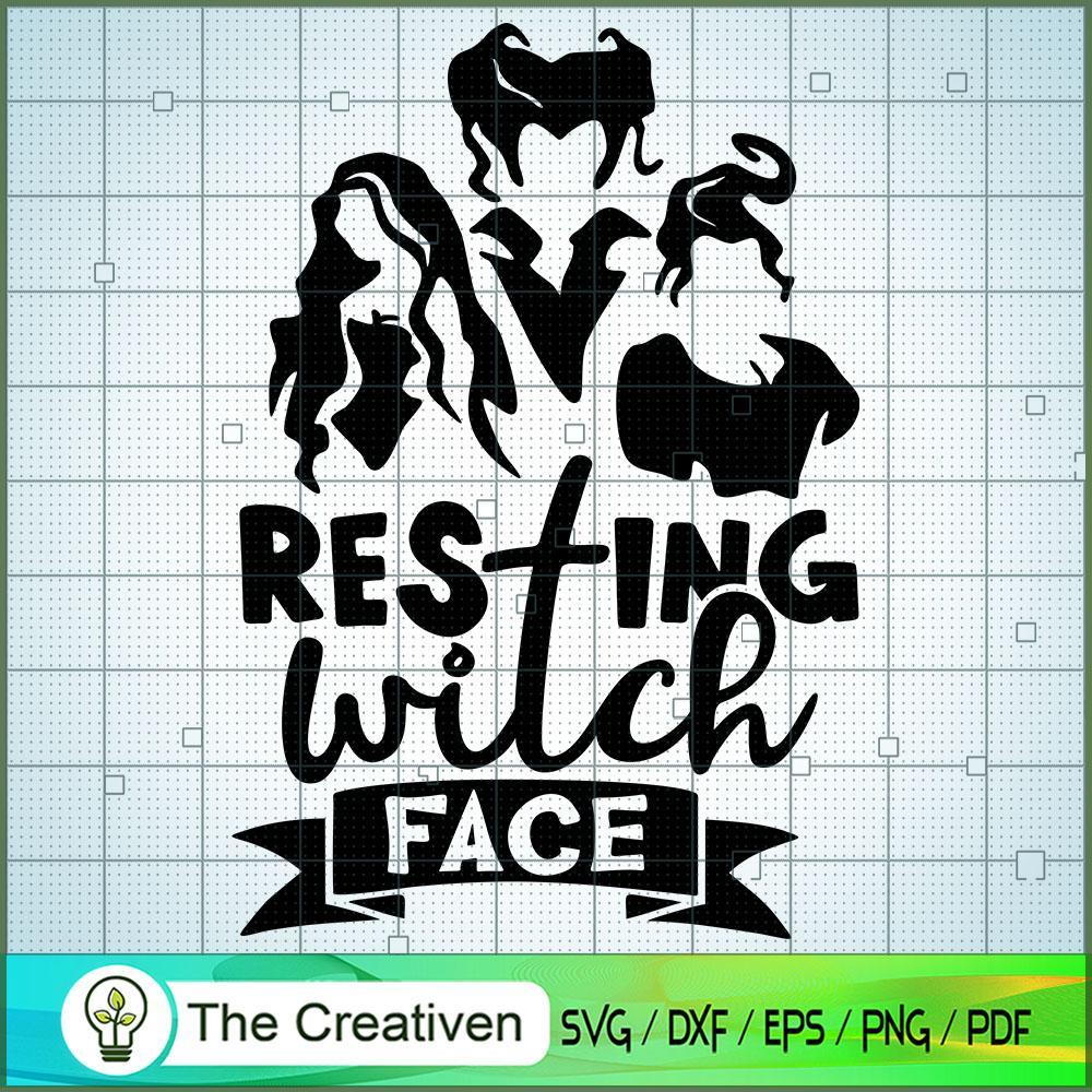 Resting Witch Face SVG Cut File for Cricut & Silhouett Design 20734 1 Resting Witch Face SVG Cut File for Cricut & Silhouett Design 20734