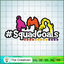 SquadGoals Witches Colorful SVG Cut File for Cricut & Silhouette