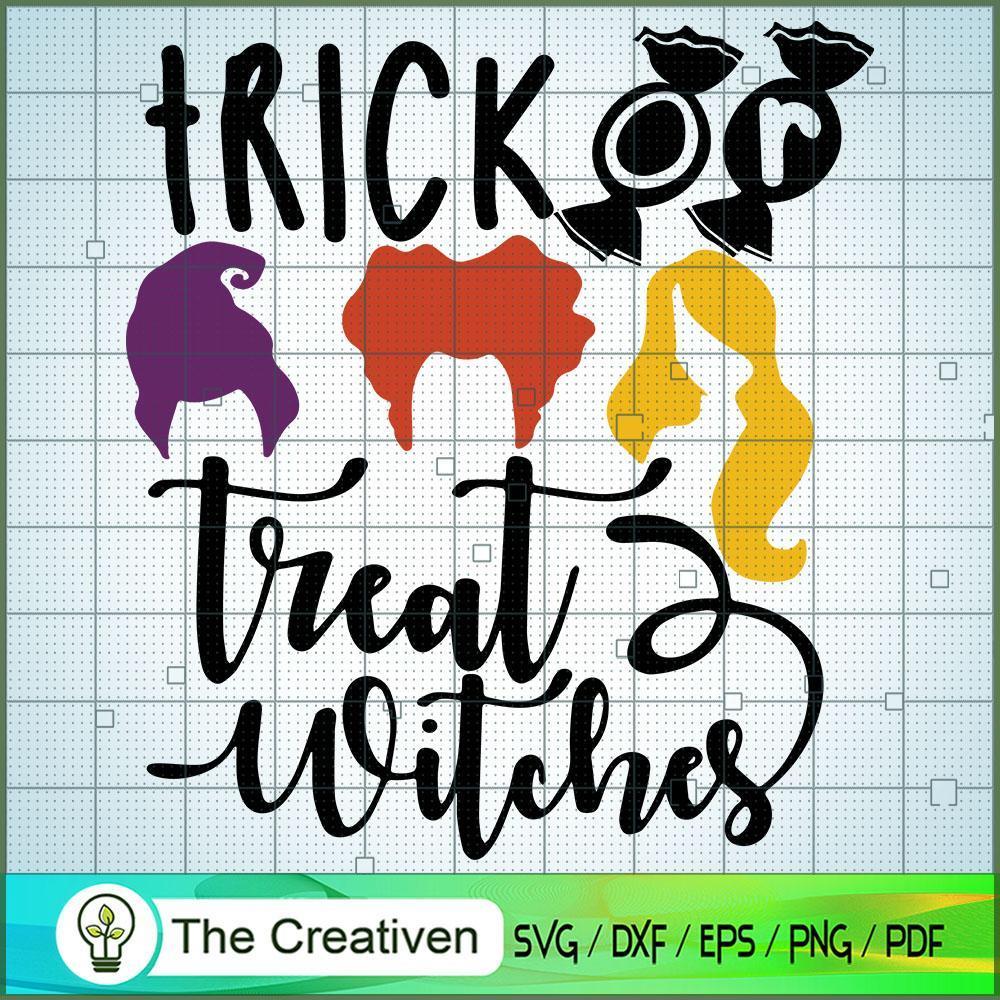 Trick Or Treat Witch Hocus Pocus SVG Cut File for Cricut & Silhouette 1 Trick Or Treat Witch Hocus Pocus SVG Cut File for Cricut & Silhouette