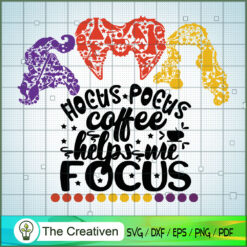 Hocus Pocus Coffee Help Me Focus SVG Cut File for Cricut & Silhouette
