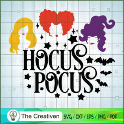 Hocus Pocus Witch Bat SVG Cut File for Cricut & Silhouette
