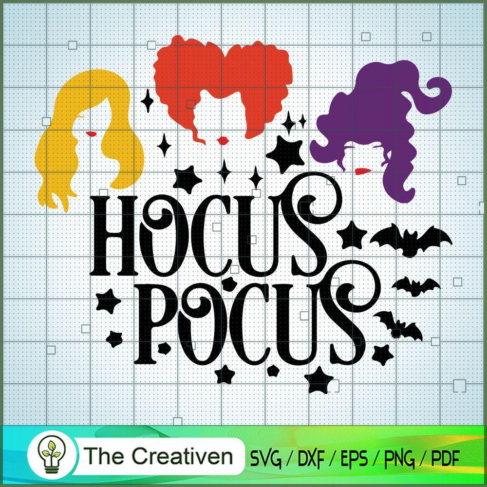 Hocus Pocus Witch Bat SVG Cut File for Cricut & Silhouette 1 Hocus Pocus Witch Bat SVG Cut File for Cricut & Silhouette