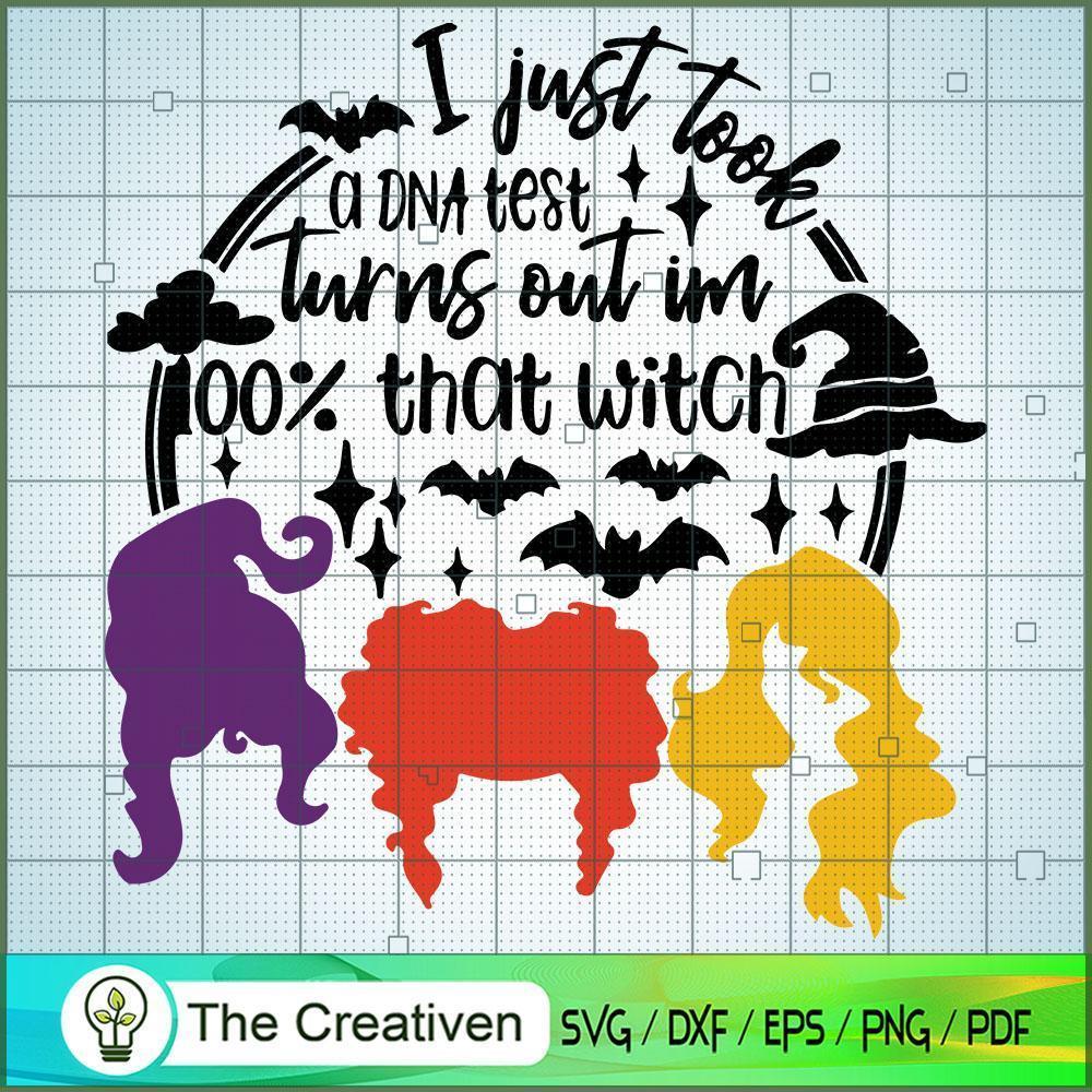 I'm 100% That Witch SVG Cut File for Cricut & Silhouette 1 I'm 100% That Witch SVG Cut File for Cricut & Silhouette