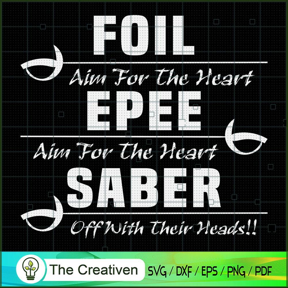 Funny Fencing - Foil Epee Saber SVG Cut File for Cricut & Silhouette 1 Funny Fencing - Foil Epee Saber SVG Cut File for Cricut & Silhouette