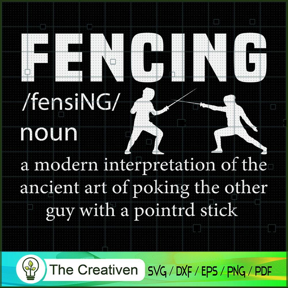 Fencer Dictionary - Fencing SVG Cut File for Cricut & Silhouette 1 Fencer Dictionary - Fencing SVG Cut File for Cricut & Silhouette