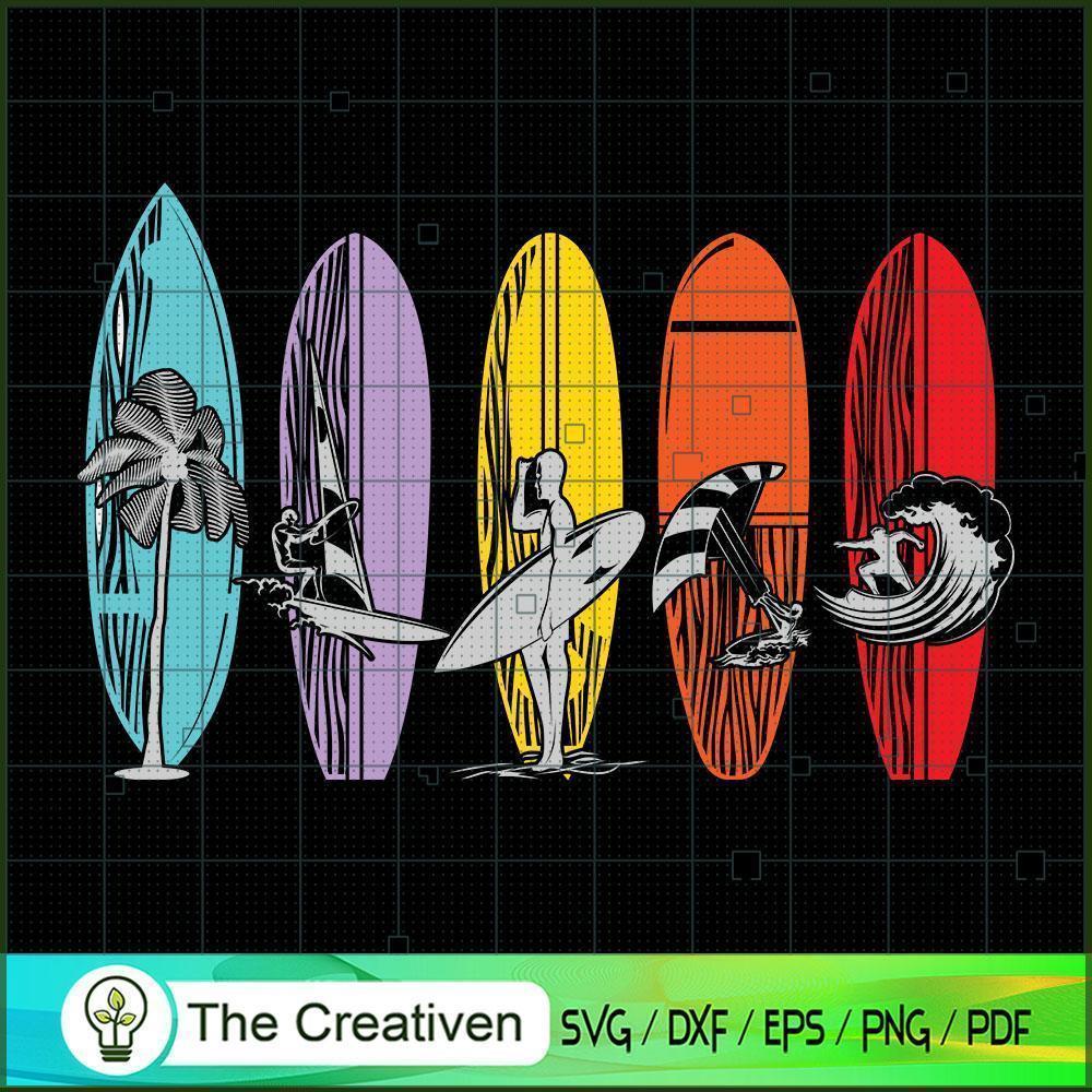 Vintage Surfing Board SVG Cut File for Cricut & Silhouette 1 Vintage Surfing Board SVG Cut File for Cricut & Silhouette