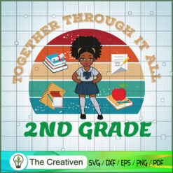 Black Girl 2nd Grade Back to SVG Cut File for Cricut