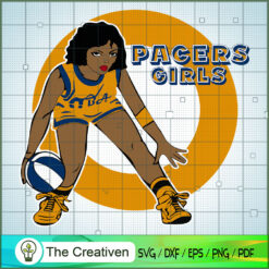 Pacers Girl NBA Champion SVG Cut File for Cricut & Silhouette