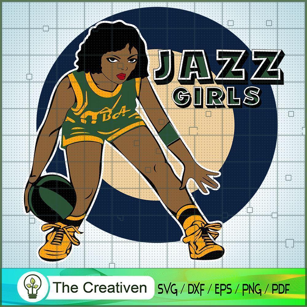 Jazz Girl NBA Champion SVG, NBA Girl, Afro Woman SVG, Black Woman SVG 1 Jazz Girl NBA Champion SVG, NBA Girl, Afro Woman SVG, Black Woman SVG