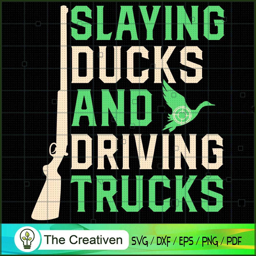 Slaying Ducks and Driving SVG Cut File for Cricut & Silhouette 1 Slaying Ducks and Driving SVG Cut File for Cricut & Silhouette
