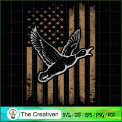 Duck Hunter American Flag Hunting SVG Cut File for Cricut & Silhouette