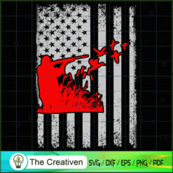 Duck Hunting USA Flag SVG Cut File for Cricut & Silhouette