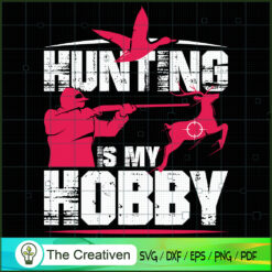 Hunting is My Hobby Duck and Deer SVG Cut File for Cricut & Silhouette