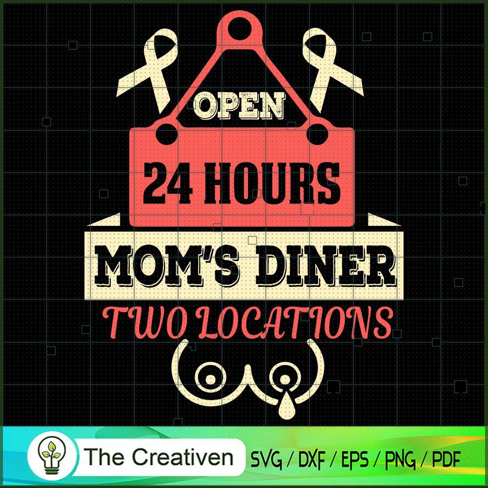 Open 24 Hours Mom's Diner Tw SVG Cut File for Cricut 1 Open 24 Hours Mom's Diner Tw SVG Cut File for Cricut