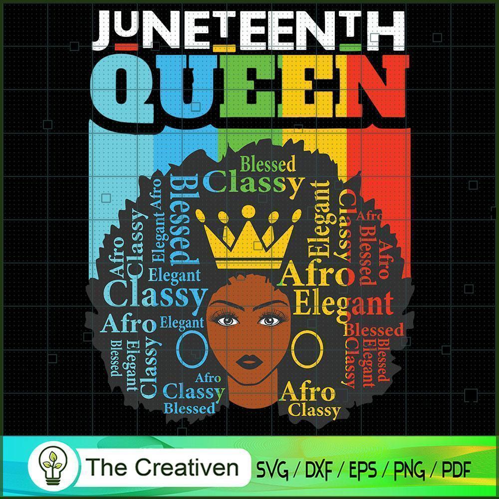 Juneteenth Black Queen SVG, Juneteenth SVG, Afro-American SVG 1 Juneteenth Black Queen SVG, Juneteenth SVG, Afro-American SVG