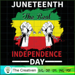 Juneteenth the Real Independ SVG Cut File for Cricut
