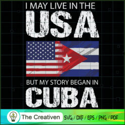 Vintage American Cuban SVG, Cuba Flag SVG, Cuba Patria SVG