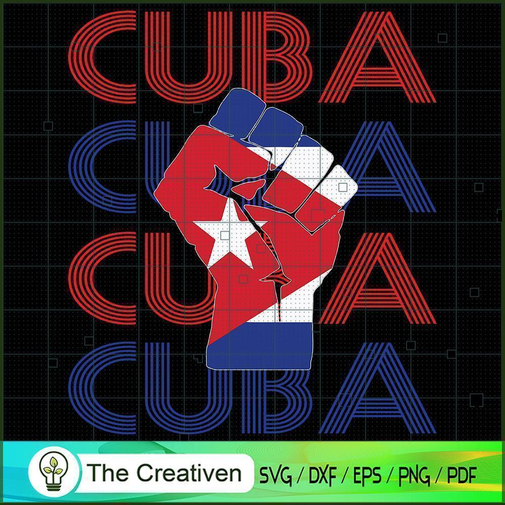 Cuba Flag and Fist Free Patr SVG Cut File for Cricut 1 Cuba Flag and Fist Free Patr SVG Cut File for Cricut