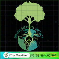 World Peace Sign Tree Earth SVG, Hippie SVG, Love Peace SVG