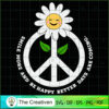 PEACE SIGN Smile more Daisy SVG, Hippie SVG, Love Peace SVG