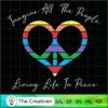 Peace Heart sign Hippie Living SVG, Hippie SVG, Love Peace SVG