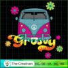 Hippie Van Retro Floral Bus SVG, Hippie SVG, Love Peace SVG
