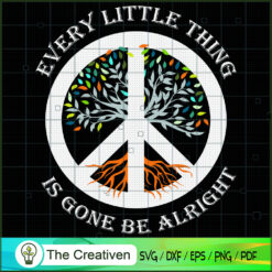Hippie Girl Peace tree thing SVG, Hippie SVG, Love Peace SVG