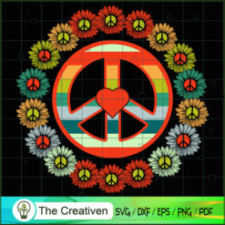 Awesome Flower Power I Peace SVG, Hippie SVG, Love Peace SVG