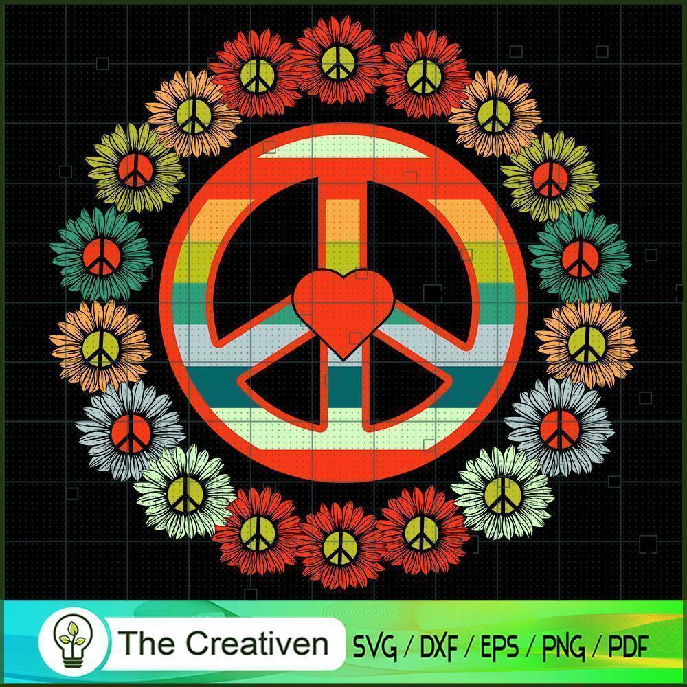 Awesome Flower Power I Peace SVG, Hippie SVG, Love Peace SVG 1 Awesome Flower Power I Peace SVG, Hippie SVG, Love Peace SVG