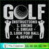 Perfect Golf Instructions SVG Cut File for Cricut & Si Design 19270 3 18 copy 55