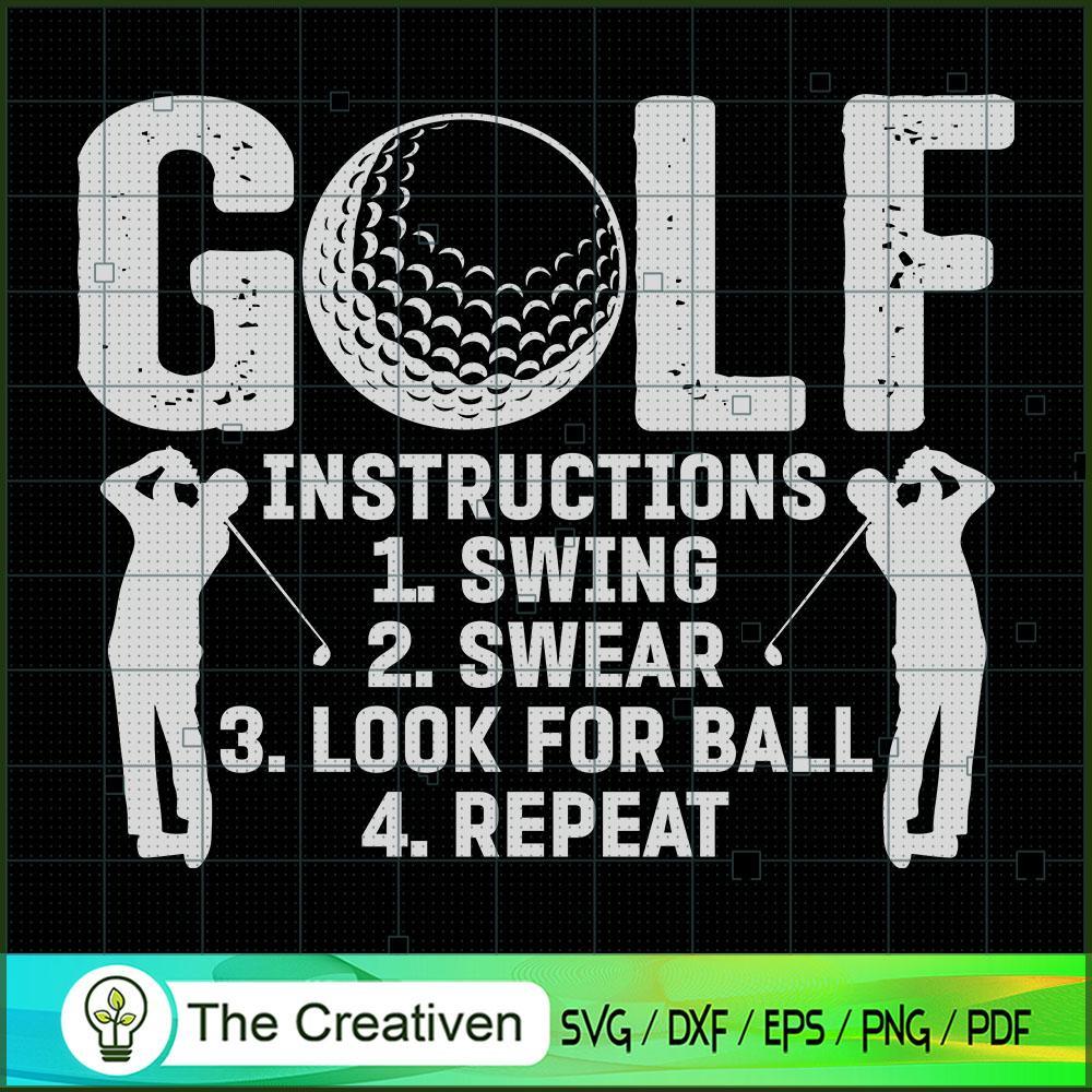 Perfect Golf Instructions SVG Cut File for Cricut & Si Design 19270 1 Perfect Golf Instructions SVG Cut File for Cricut & Si Design 19270
