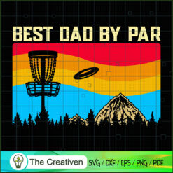 Retro Dad Disc Golf Vintage Daddy SVG Cut File for Cricut & Silhouette