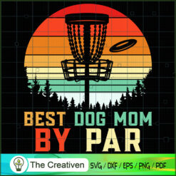 Retro Dog Mom Disc Golf Fan SVG Cut File for Cricut & Silhouette