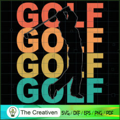 Retro Vintage Golfing SVG Cut File for Cricut & Silhouette