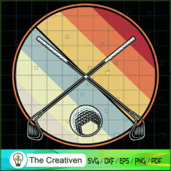 Vintage Golfer Retro Golf Go SVG Cut File for Cricut