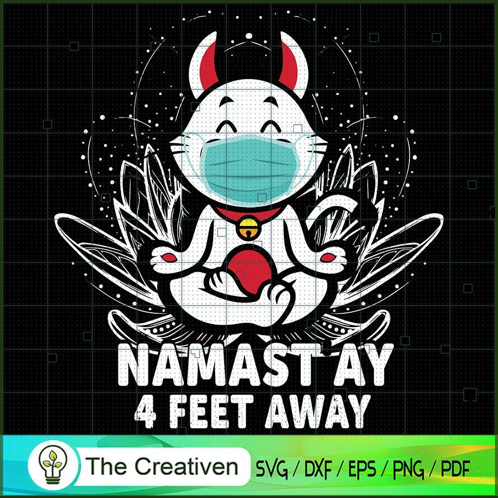Namast'ay 4 Feet Away Bunny Yoga SVG, Yoga SVG, Meditation SVG 1 Namast'ay 4 Feet Away Bunny Yoga SVG, Yoga SVG, Meditation SVG