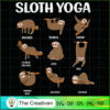 Sloth Yoga SVG, Yoga SVG, Meditation SVG