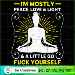 I'm Mostly Peace SVG Cut File for Cricut & Silhouette Design 19107