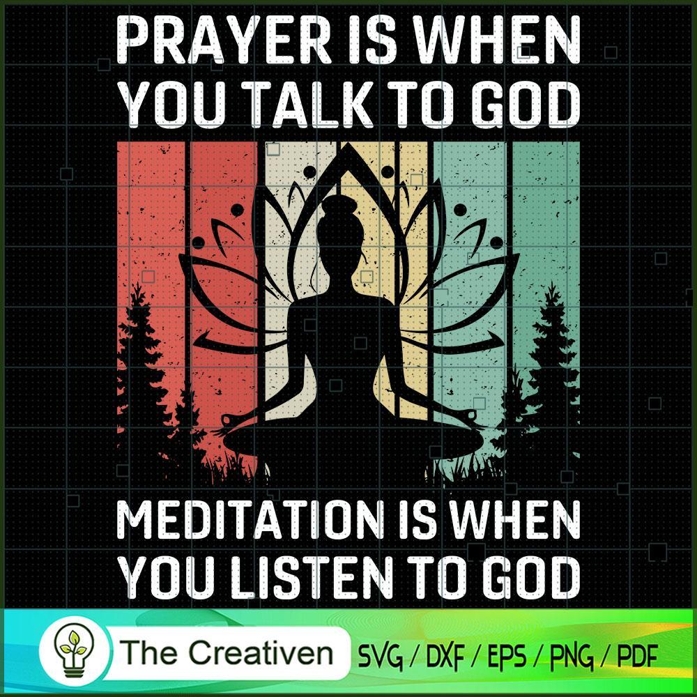 Meditation is When You Liste SVG Cut File for Cricut 1 Meditation is When You Liste SVG Cut File for Cricut