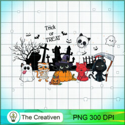 Cat Trick Or Treat PNG, Halloween PNG, Horror PNG