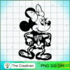 Minnie Skellington PNG, Halloween PNG, Horror PNG