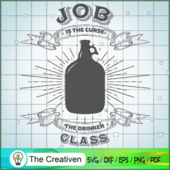 The-drinker SVG Cut File for Cricut & Silhouette