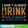 I Don't Always Drink SVG Cut File for Cricut & Silhouette