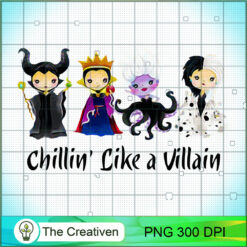 Chillin Like A Villain PNG, Life Quotes PNG, Trending PNG