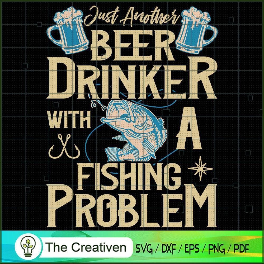 Just Another Beer Drinker Fishing SVG Cut File for Cri Design 18637 1 Just Another Beer Drinker Fishing SVG Cut File for Cri Design 18637