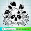 Mystic Floral Skull and Mushrooms SVG Cut File for Cricut & Silhouette 3 8 copy 61