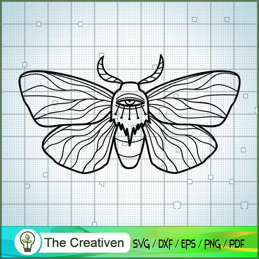 Mystical Boho Butterfly SVG Cut File for Cricut & Silhouette 1 Mystical Boho Butterfly SVG Cut File for Cricut & Silhouette