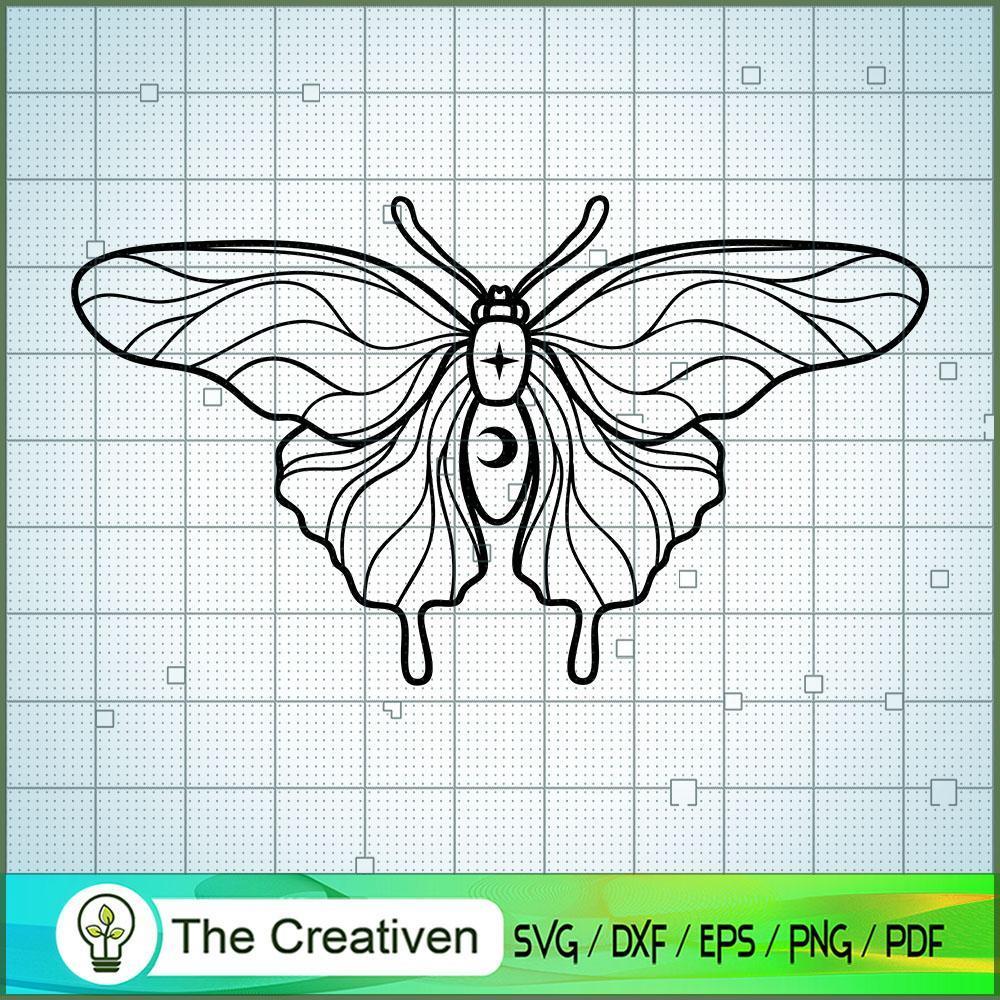 Mystical Butterfly Design for Cricut SVG , Mystical SVG, Mystic SVG , Moon SVG 1 3 copy 62