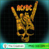 ACDC Skull Right Hand PNG, Skull PNG, Halloween PNG, Horror PNG